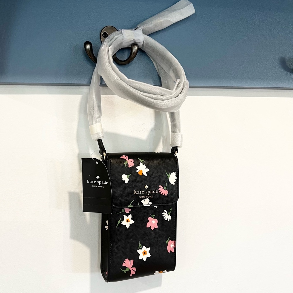 NWT Kate Spade Madison Floral Waltz North South Crossbody Bag